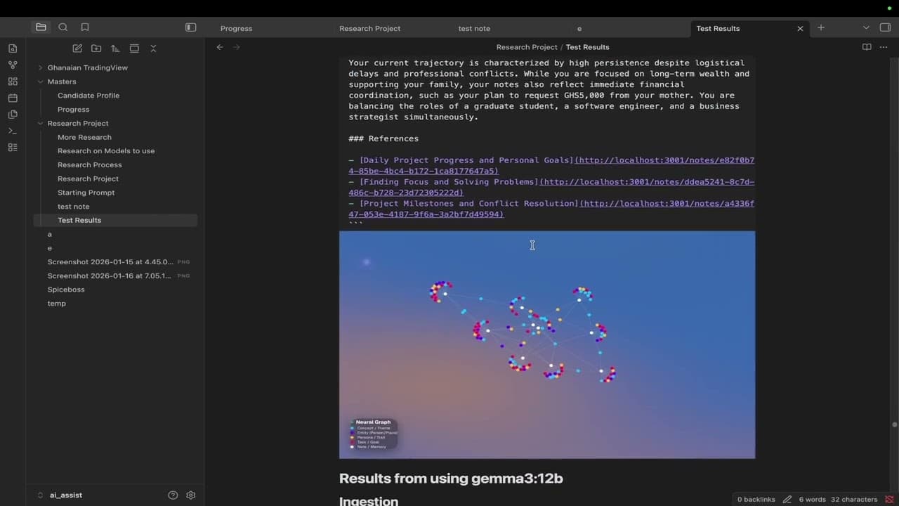 Results from testing multiple models