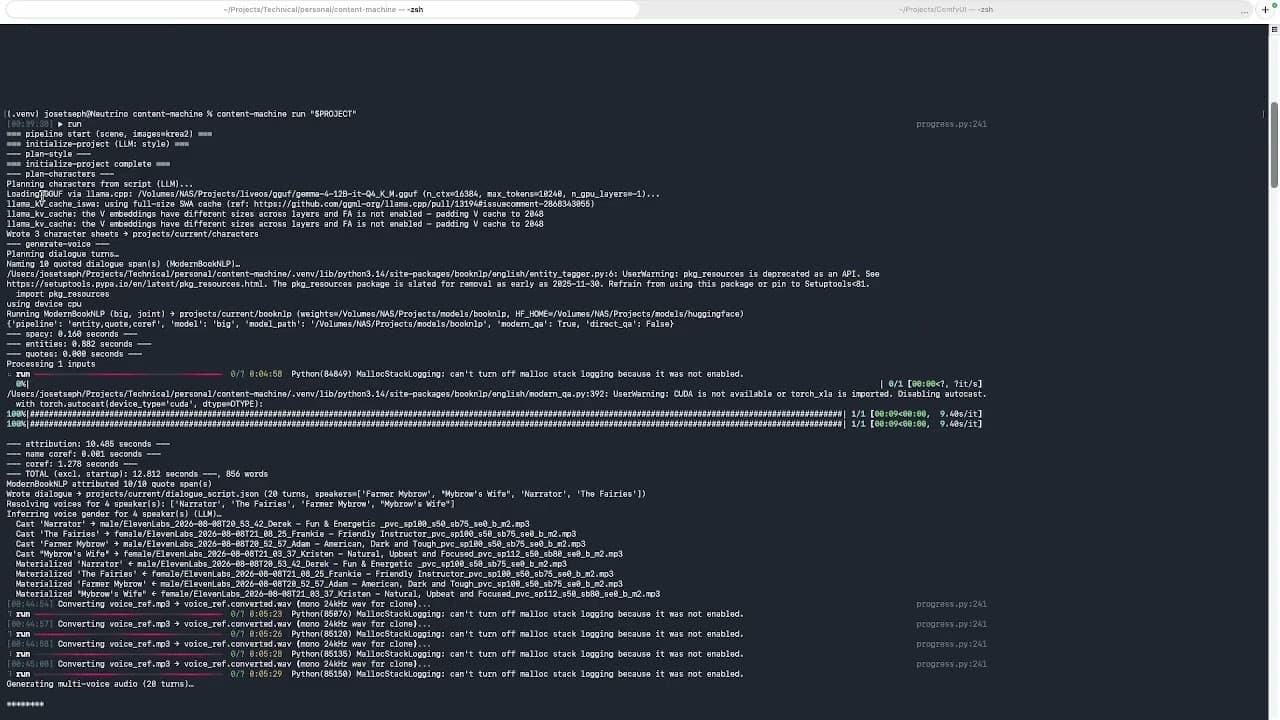 Demo of the AI Content Creation Pipeline
